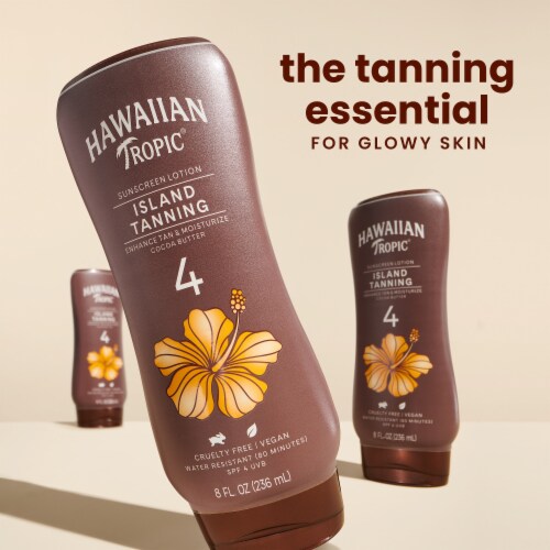 Hawaiian Tropic Dark Tanning SPF 4 Lotion Perspective: back