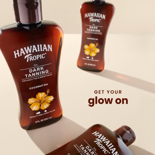 Hawaiian Tropic Dark Tanning Oil Perspective: back