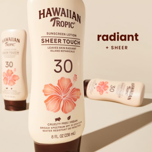Hawaiian Tropic Sheer Touch SPF 30 Sunscreen Lotion Perspective: back