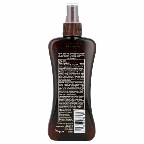 Hawaiian Tropic Protective Tanning Oil SPF 15 Sunscreen Spray Perspective: back