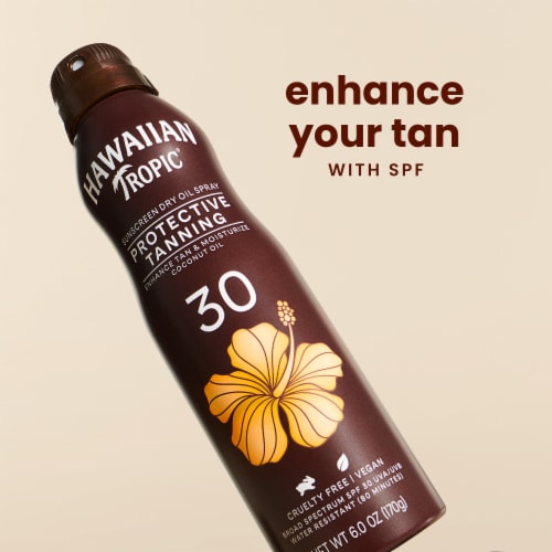 Hawaiian Tropic® Protective Tanning Sunscreen Dry Oil Spray SPF 30 Perspective: back