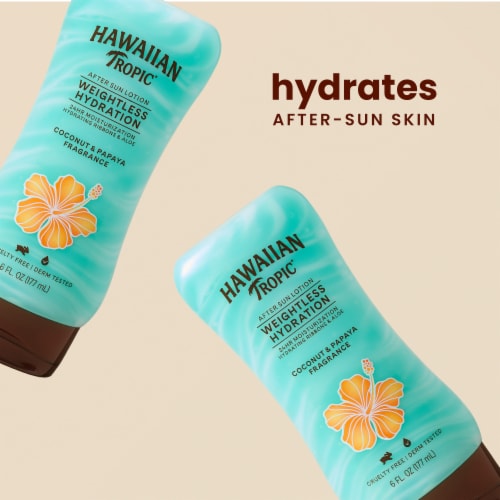 Hawaiian Tropic Weightless Hydration Coconut Papaya After Sun Lotion  Perspective: back