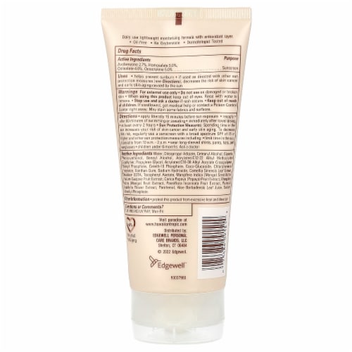 Hawaiian Tropic Skin Defense Sunscreen Lotion SPF 50 Helps Prevent UVA Skin Aging Green Tea Extract Perspective: back