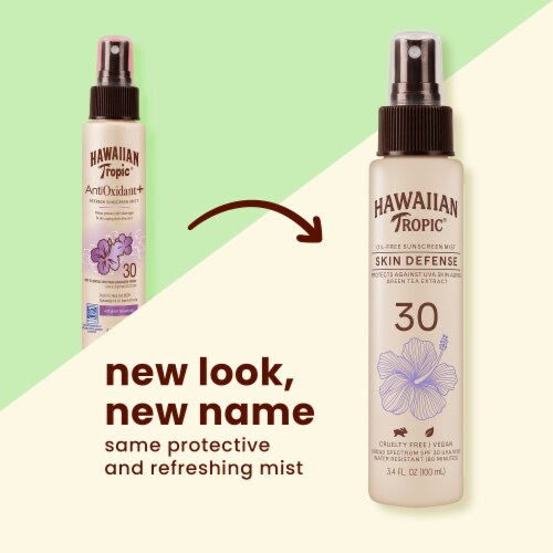 Hawaiian Tropic Antioxidant SPF30 Sunscreen Mist Perspective: back