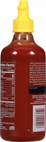 Texas Pete Sriracha Cha Hot Chile Sauce Perspective: back
