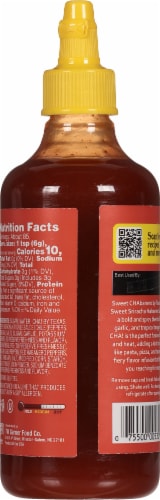 Texas Pete® Sweet CHAbanero Sweet Sriracha Habanero Sauce Perspective: back