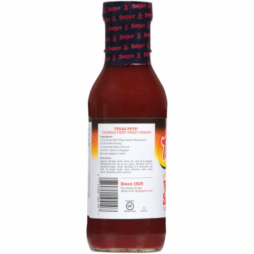Texas Pete Fiery Sweet Wing Sauce Perspective: back