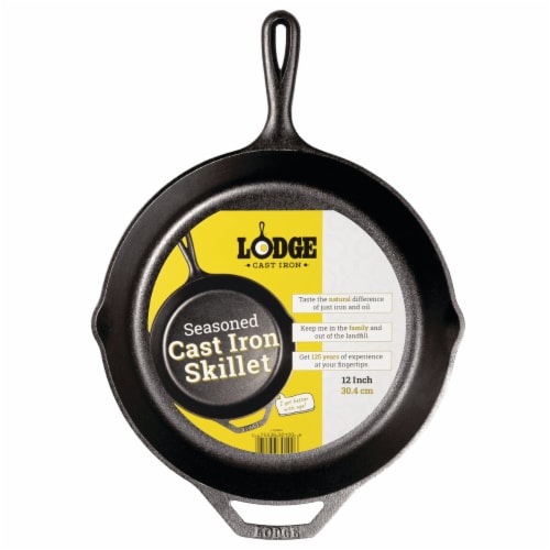 Lodge 12 In. Cast Iron Skillet with Assist Handle Perspective: back