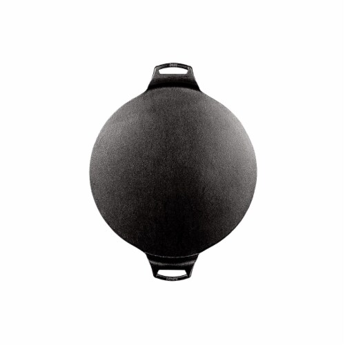Lodge Seasoned Cast Iron 15 Inch Pizza Pan Black BW15PP BW15PPA1 Perspective: back