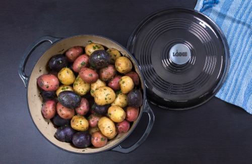 Lodge Dutch Oven Cast Iron - Black Perspective: back