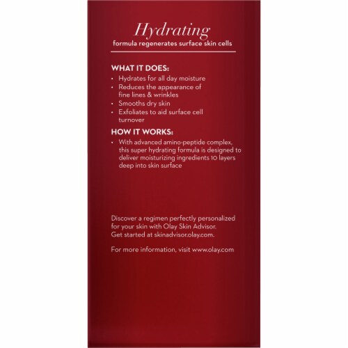 Olay Regenerist Advanced Anti-Aging Deep Hydration Regenerating Face Cream Perspective: back