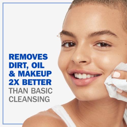 Olay Daily Facials Cleansing Facial Cloths Deeply Purifying & Activated by Water Perspective: back
