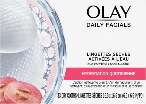 Olay Daily Facials Hydrating Cleansing Cloths Perspective: back