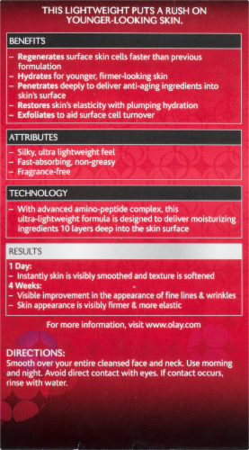 Olay Regenerist Advanced Anti-Aging Fragrance-Free Regenerating Serum Perspective: back