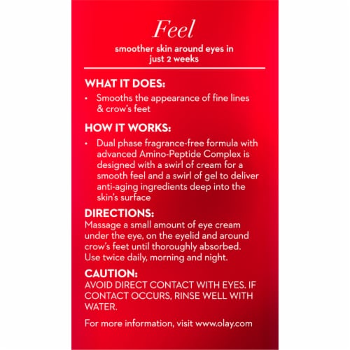 Olay Regenerist Micro-Sculpting Eye Swirl Anti-Aging Cream Perspective: back