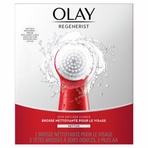 Olay Regenerist Advanced Anti-Aging Facial Cleansing Brush Kit Perspective: back