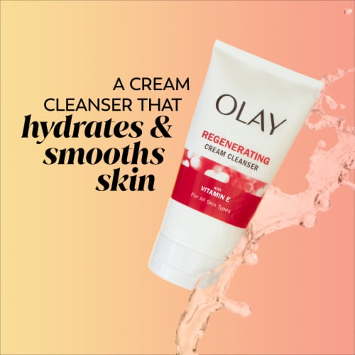 Olay Regenerist Cream Face Wash with Regenerating Cream Perspective: back