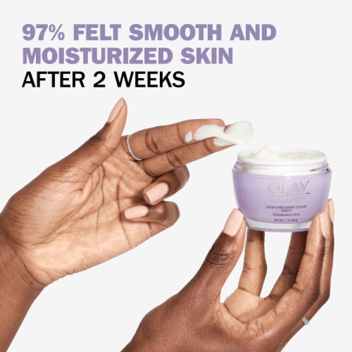 Olay Regenerist Facial Moisturizer with Night Recovery Cream Perspective: back