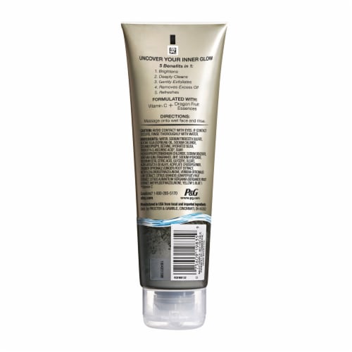 Olay Scrubs Detoxifying Vitamin C and Black Charcoal Facial Cleanser Perspective: back