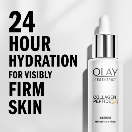 Olay Regenerist Collagen Peptide 24 Serum Fragrance-Free Face Moisturizer Perspective: back
