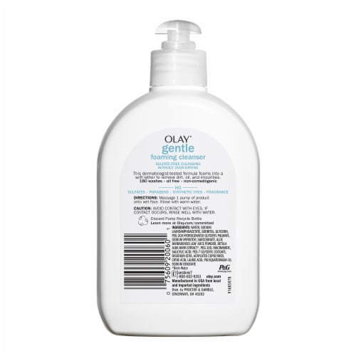 Olay® Gentle Foaming Birchwater Fragrance-Free Facial Cleanser Perspective: back