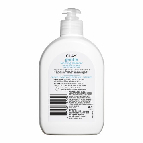 Olay® Gentle Foaming Birchwater Fragrance-Free Facial Cleanser Perspective: back