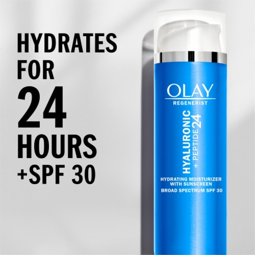 Olay Regenerist Hyaluronic + Peptide 24 SPF 30 Face Moisturizer Perspective: back