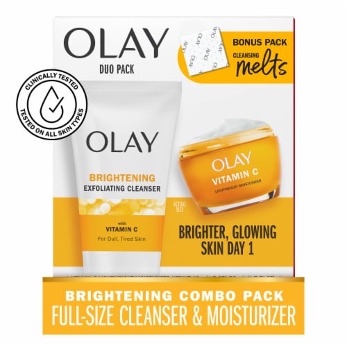 Olay Regenerist Vitamin C + Peptide 24 Duo Pack Cleanser + Moisturizer Perspective: back