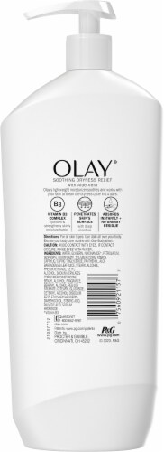 Olay Soothing Dryness Relief Body Lotion with Aloe Vera Perspective: back