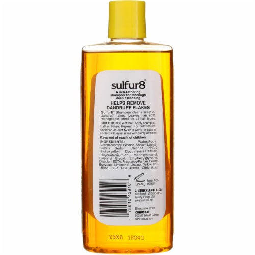 Sulfur8 Medicated Shampoo Perspective: back