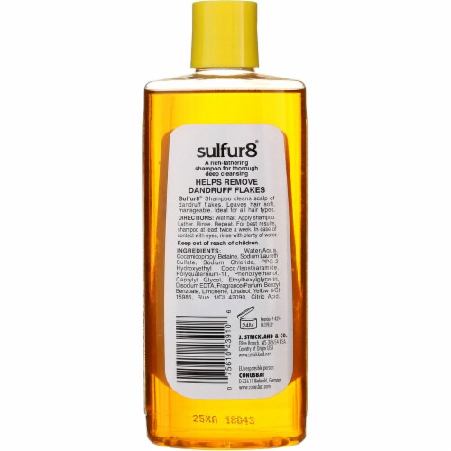 Sulfur 8® Deep Cleaning Shampoo Perspective: back