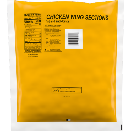 Howard County Frozen Chicken Wings Perspective: back