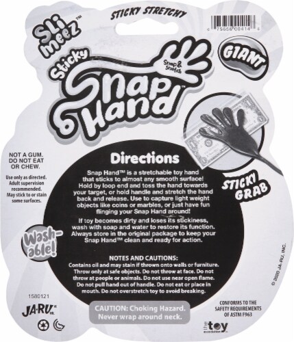 JA-RU® Giant Snap Hand Perspective: back
