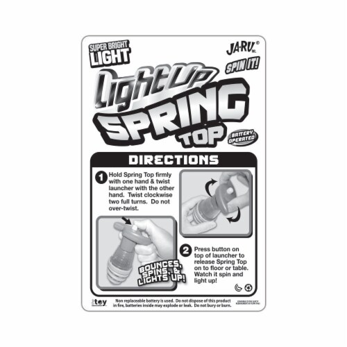 JA-RU® Light Up Spring Top Perspective: back