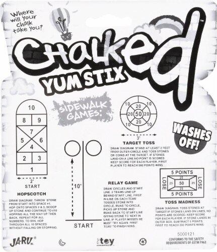 Ja-Ru® Chalked Yum Stix Ice Cream Chalk Perspective: back