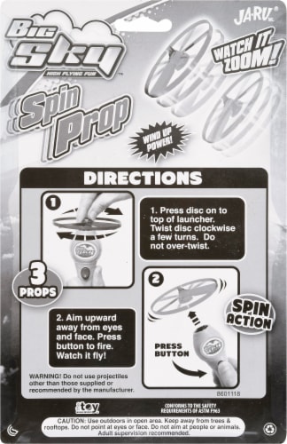 JA-RU® Blue Sky™ Spin Prop Toy Perspective: back