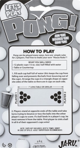 JA-RU Let's Play Pong!™ Balls Perspective: back