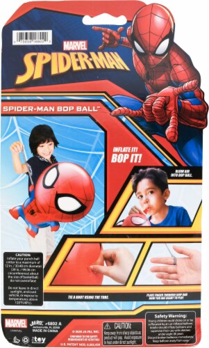 JA-RU Marvel Spiderman Bop Ball Toy Perspective: back