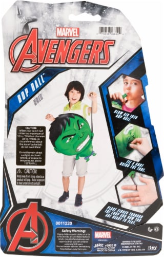 JA-RU Marvel Avengers Hulk Bop Ball Toy Perspective: back