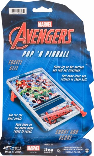 Marvel Avengers Pop'N Pinball Travel Size Perspective: back
