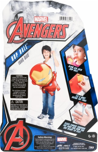 JA-RU Marvel Avengers Iron Man Bop Ball Toy Perspective: back