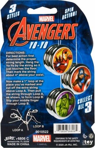 JA-RU Marvel Avengers Iron Man Yo-Yo Perspective: back