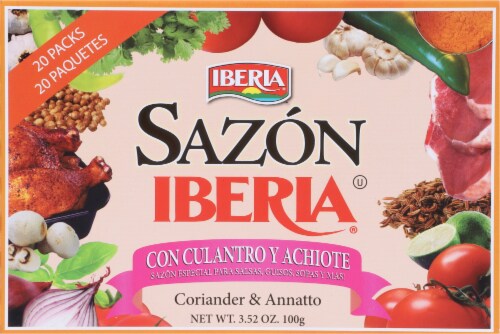 Iberia Coriander & Annatto Sazon 20 Packs Perspective: back