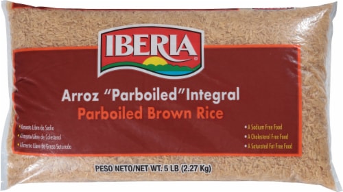Iberia Parboiled Brown Rice 5 lb Perspective: back