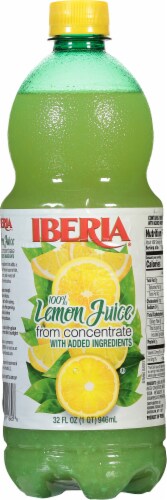 Iberia Lemon 100% Juice 32 fl oz Perspective: back