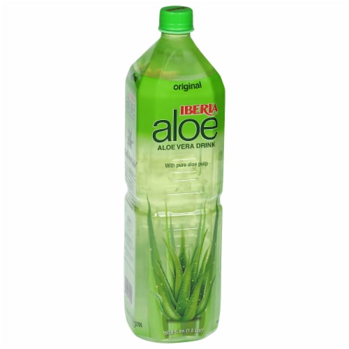 Iberia Original Aloe Vera Drink with Pure Aloe Pulp 50.8 fl oz Perspective: back