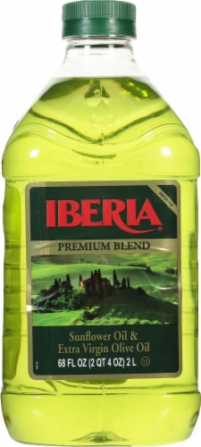 Iberia Premium Blend Sunflower Oil & Extra Virgin Olive Oil 68 fl oz Perspective: back