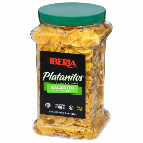 Iberia Lightly Salted Plantain Chips 20 oz Perspective: back