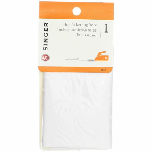 SINGER® Iron-On Mending Fabric - White Perspective: back