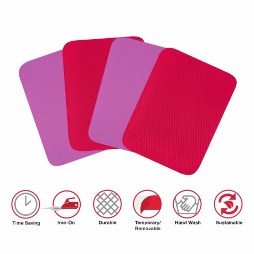Singer® Iron-On Patches - Red Perspective: back